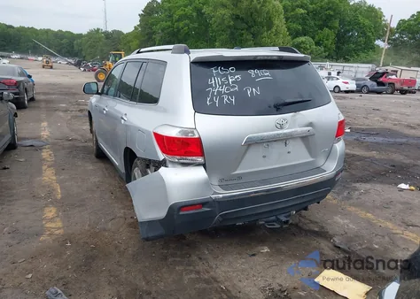 2013 Toyota Highlander Limited V6 z USA, uszkodzony, nr VIN 5TDDK3EH9DS268902